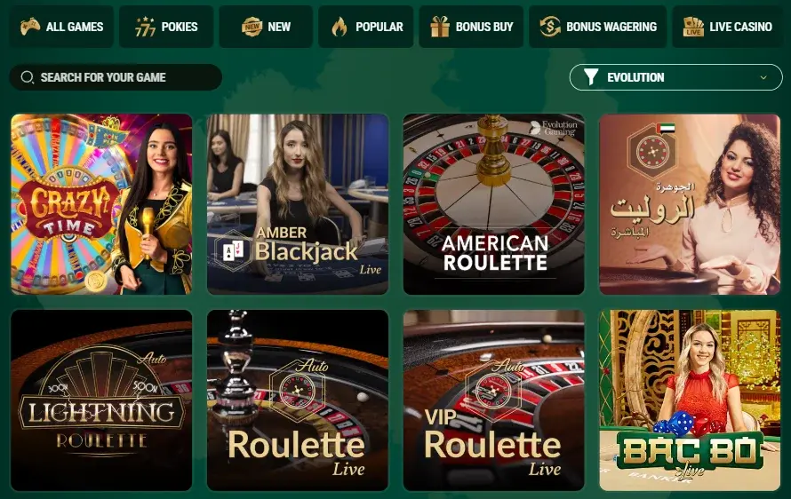 Richard Casino Games with Live Dealers